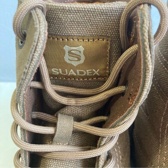 DUNE SUADEX Steel Toe Military Safety Boots Khaki Lace Up Lightweight Size 44 EU main image 9